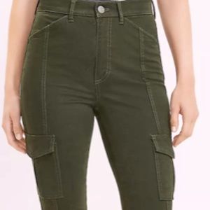 NWT Loft sateen cargo pants